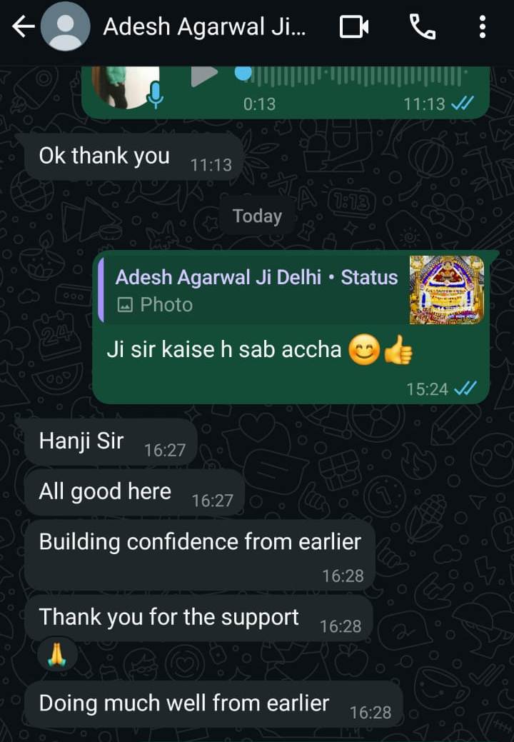 Client feedback received on WhatsApp (6)