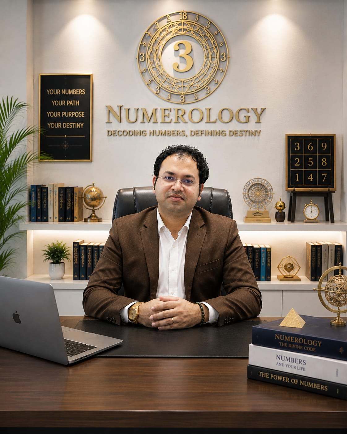 Dr Atul Garg at his consultation desk